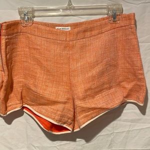 Club Monaco Tangerine zipper shorts